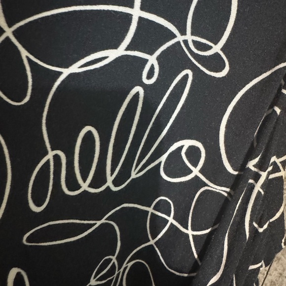 Banana Republic Navy and White Patterned Midi Dress - Picture 4 of 4